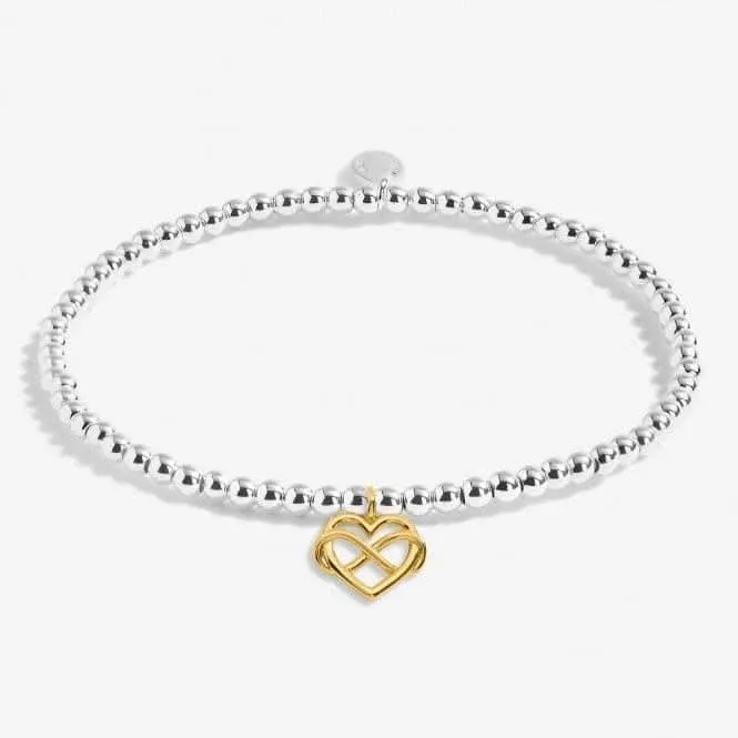 A Little Best Friend Forever Silver Gold Plated 15.5cm Bracelet C718 Joma Jewellery