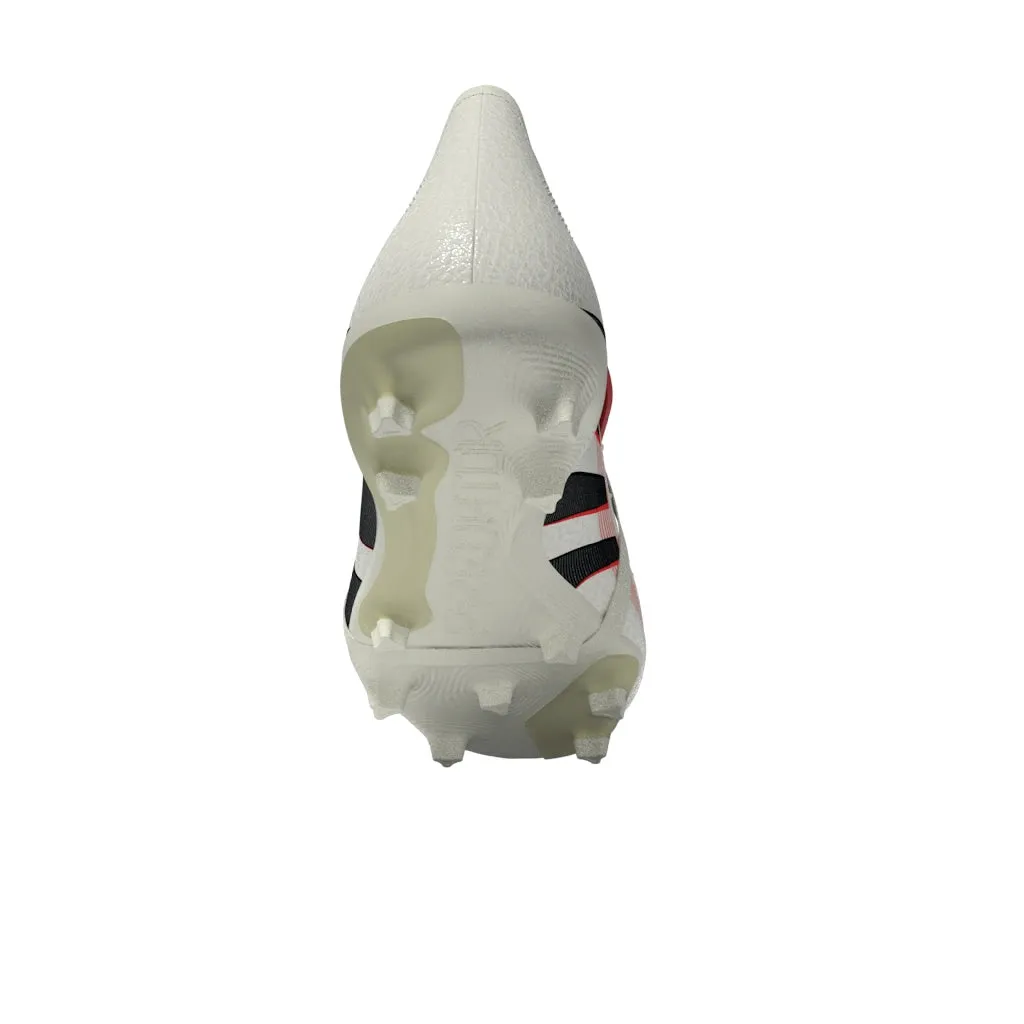 adidas Predator League Fold tongue FG/MG Soccer Cleat - Off White/Core Black/Pure Ruby