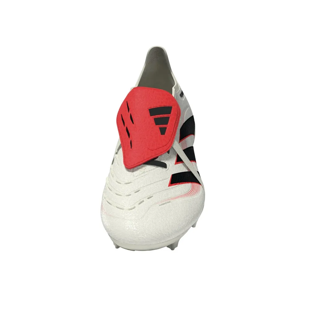 adidas Predator League Fold tongue FG/MG Soccer Cleat - Off White/Core Black/Pure Ruby