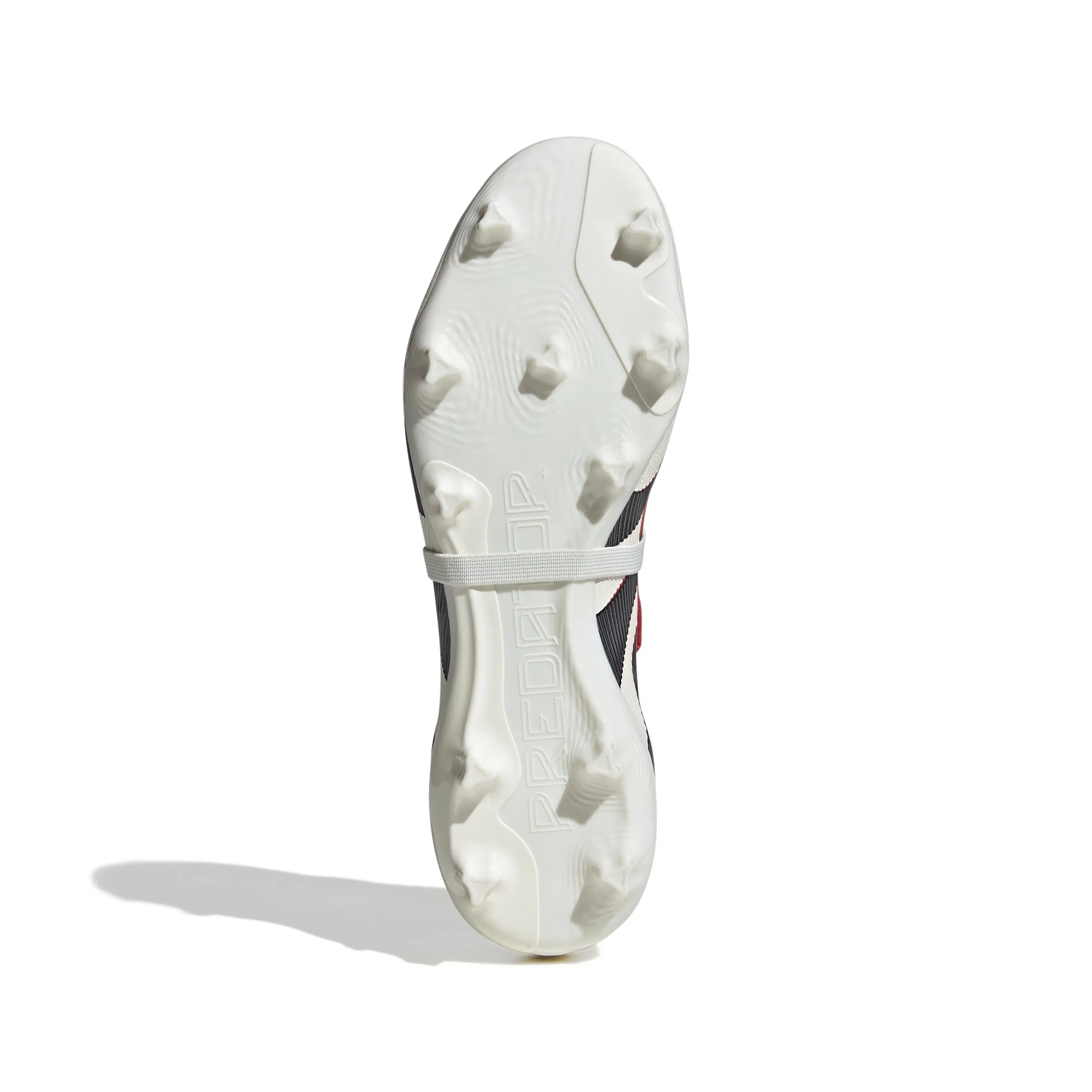 adidas Predator League Fold tongue FG/MG Soccer Cleat - Off White/Core Black/Pure Ruby