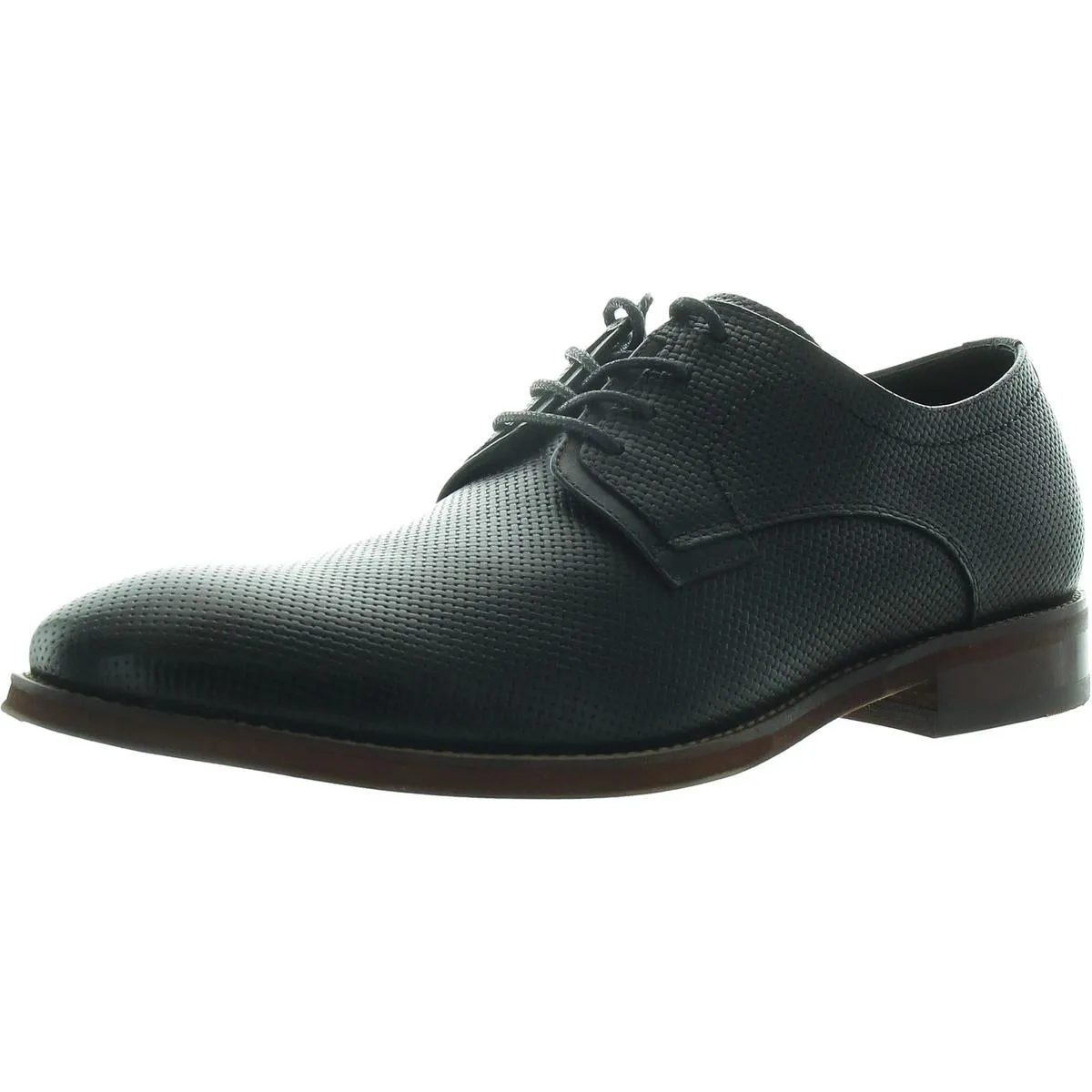 Antero Mens Textured Leather Derby Shoes