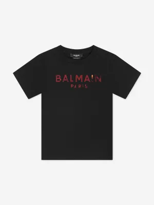 Balmain Girls Logo T-Shirt in White