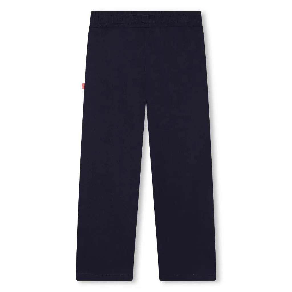 Billieblush Girls Logo Printed Straight Leg Pants