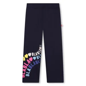 Billieblush Girls Logo Printed Straight Leg Pants