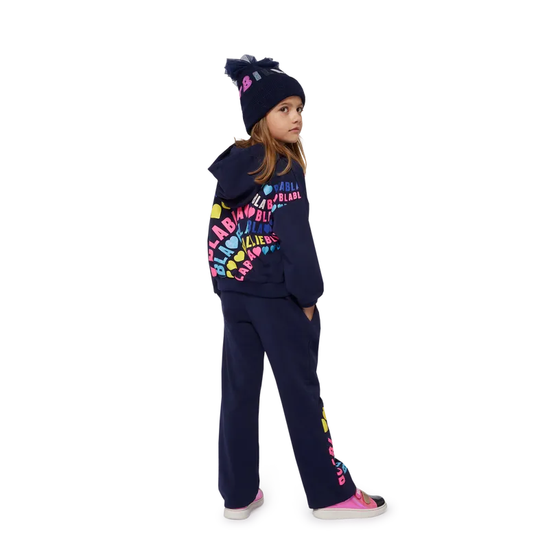 Billieblush Girls Logo Printed Straight Leg Pants