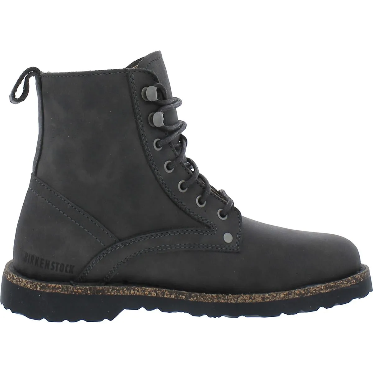 Bryson Womens Leather Cork Combat & Lace-up Boots