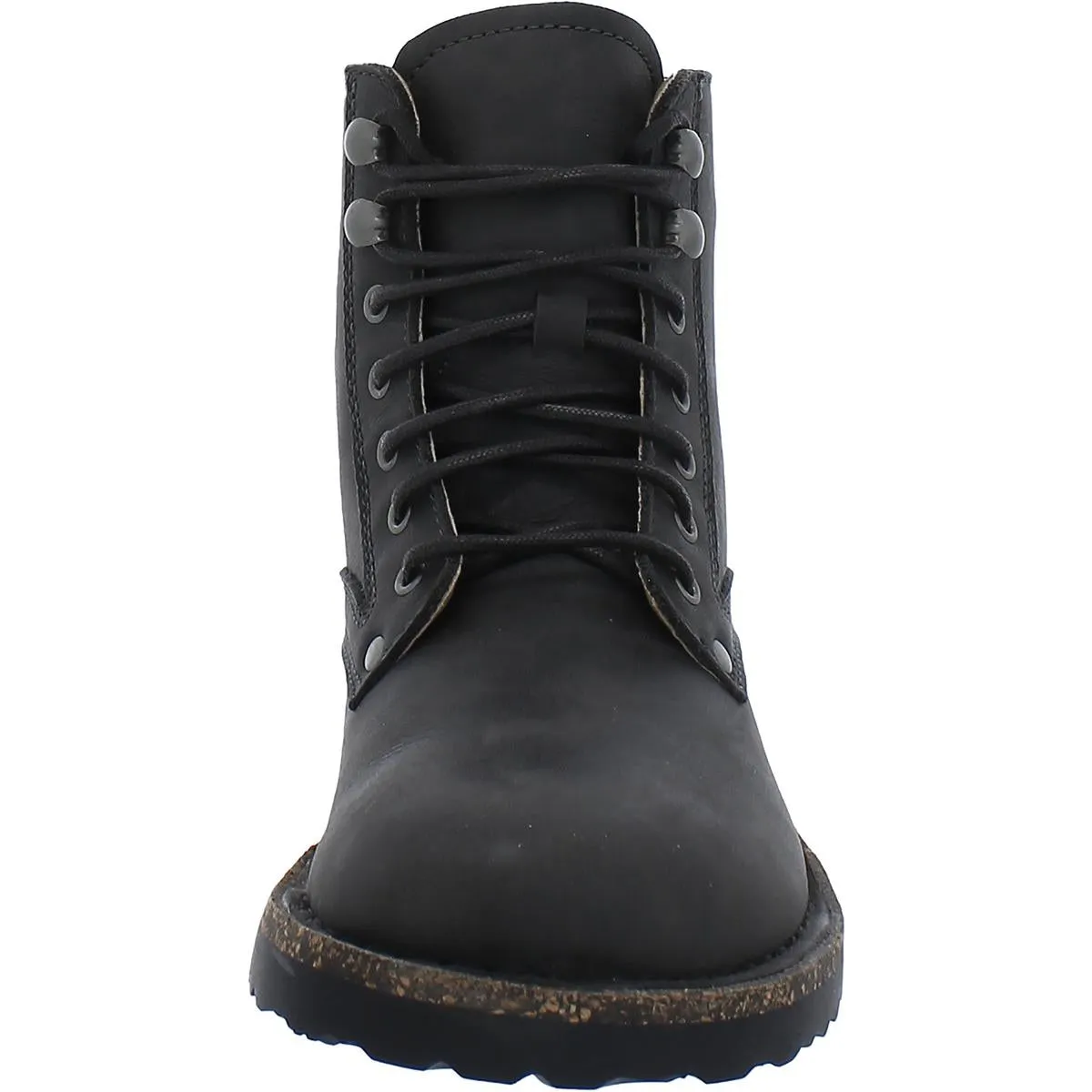 Bryson Womens Leather Cork Combat & Lace-up Boots