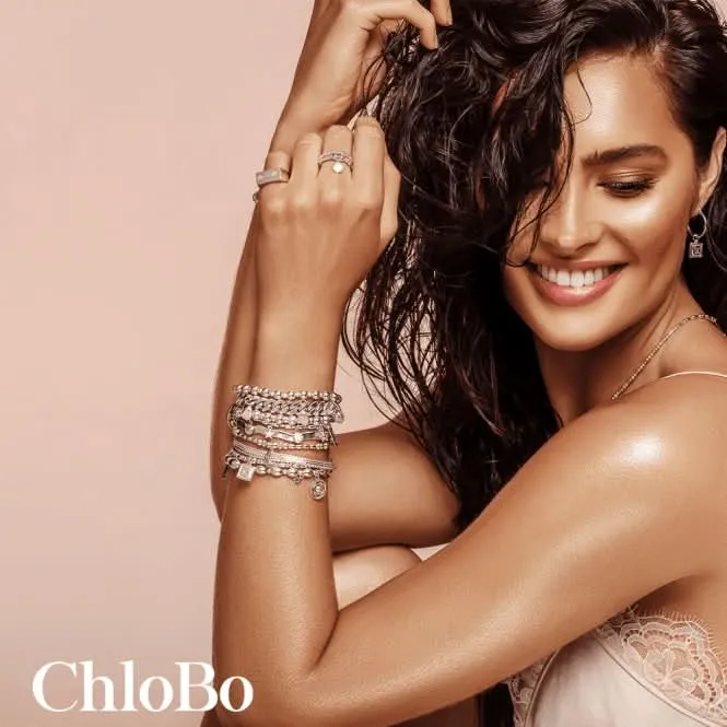 Chlobo Jewellery Gold Didi Sparkle Hamsa Hand Bracelet GBDS2070