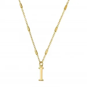 Chlobo Jewellery Gold Iconic Initial I Necklace GNCC4041I