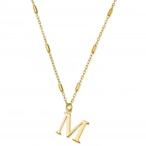 Chlobo Jewellery Gold Iconic Initial M Necklace GNCC4041M
