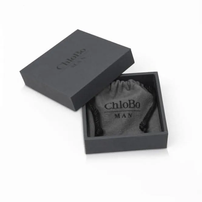 Chlobo Jewellery Men's Gold Golden Obsidian Triple Ball Bracelet GBGOTM