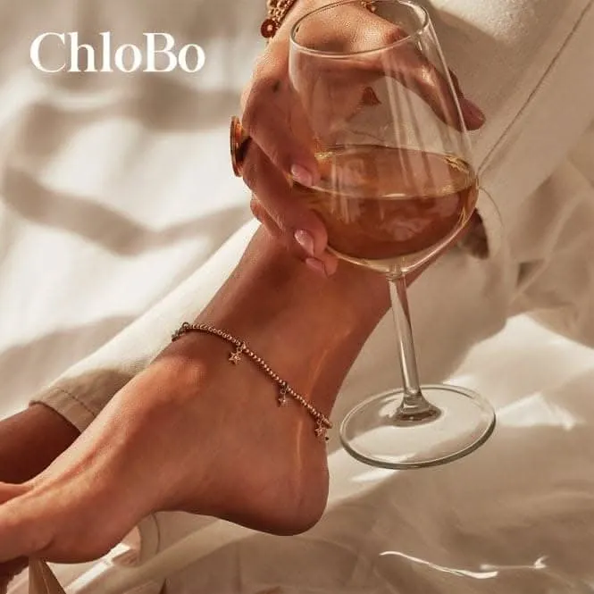 Chlobo Jewellery Sterling Silver Mini Cute Divinity Within Anklet SANMC23503058