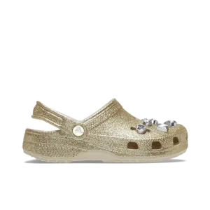 Classic Glitter Embellished Clog Gold (GS)