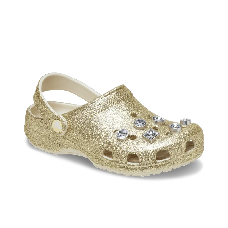 Classic Glitter Embellished Clog Gold (GS)