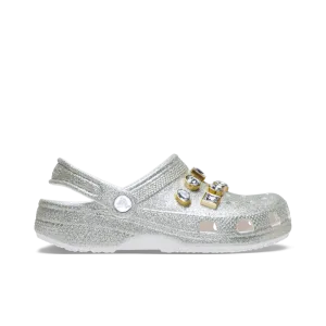 Classic Glitter Embellished Clog Silver (GS)