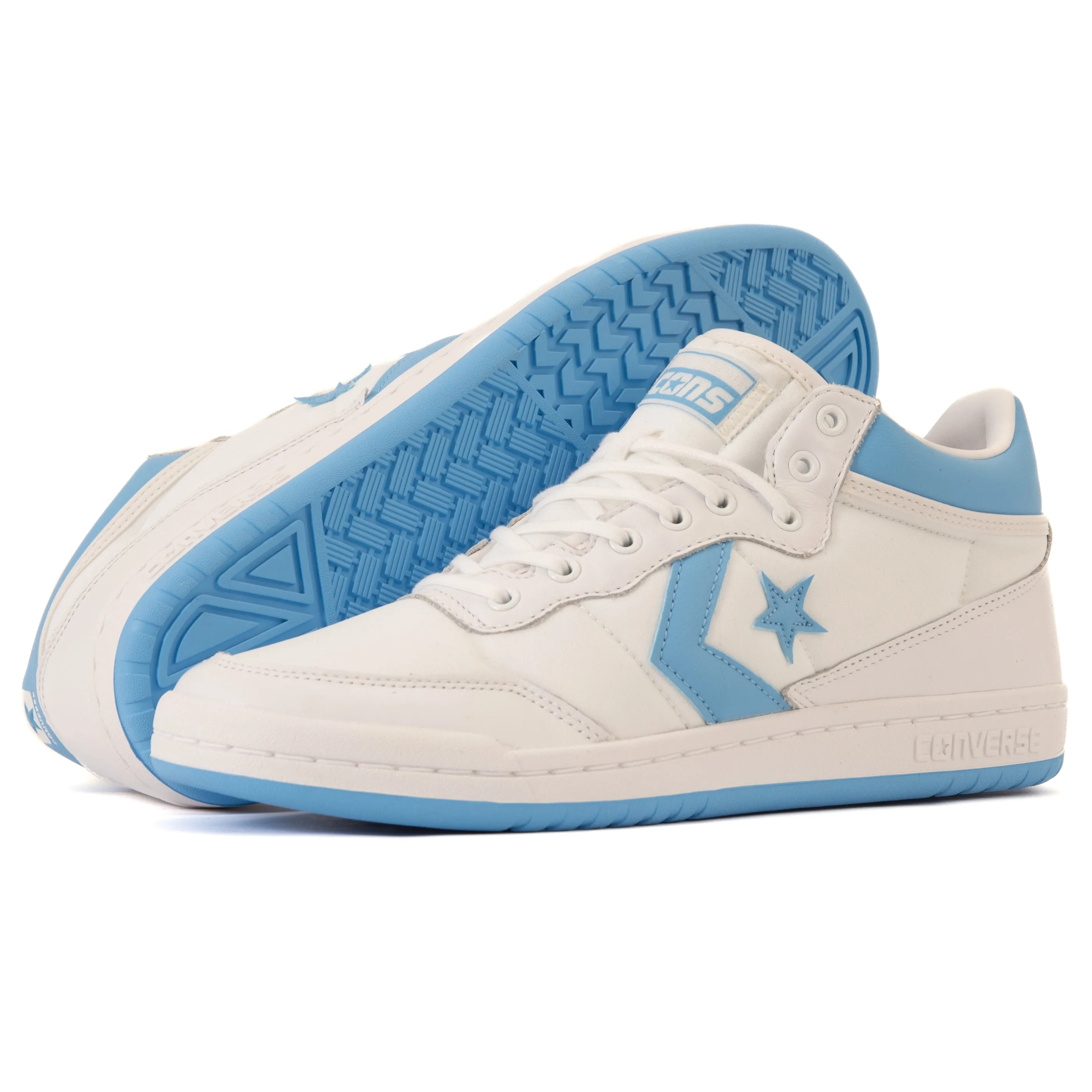 Cons - Fastbreak Pro Mid (White/Light Blue/White) Converse Shoes