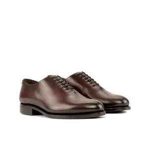 Dapperfam Shoes DapperFam Giuliano in Burgundy Men's Italian Leather Whole Cut
