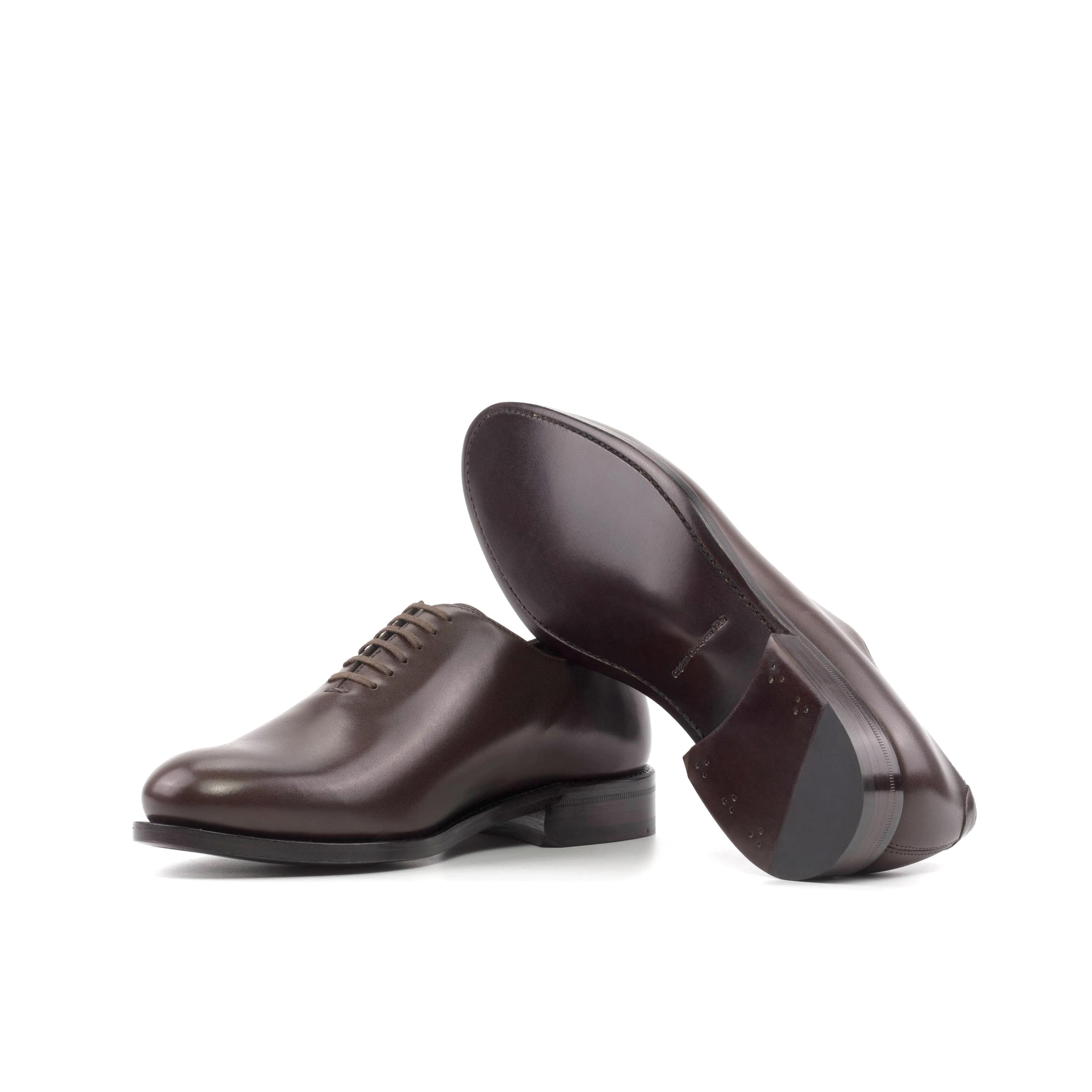 Dapperfam Shoes DapperFam Giuliano in Dark Brown Men's Italian Leather Whole Cut