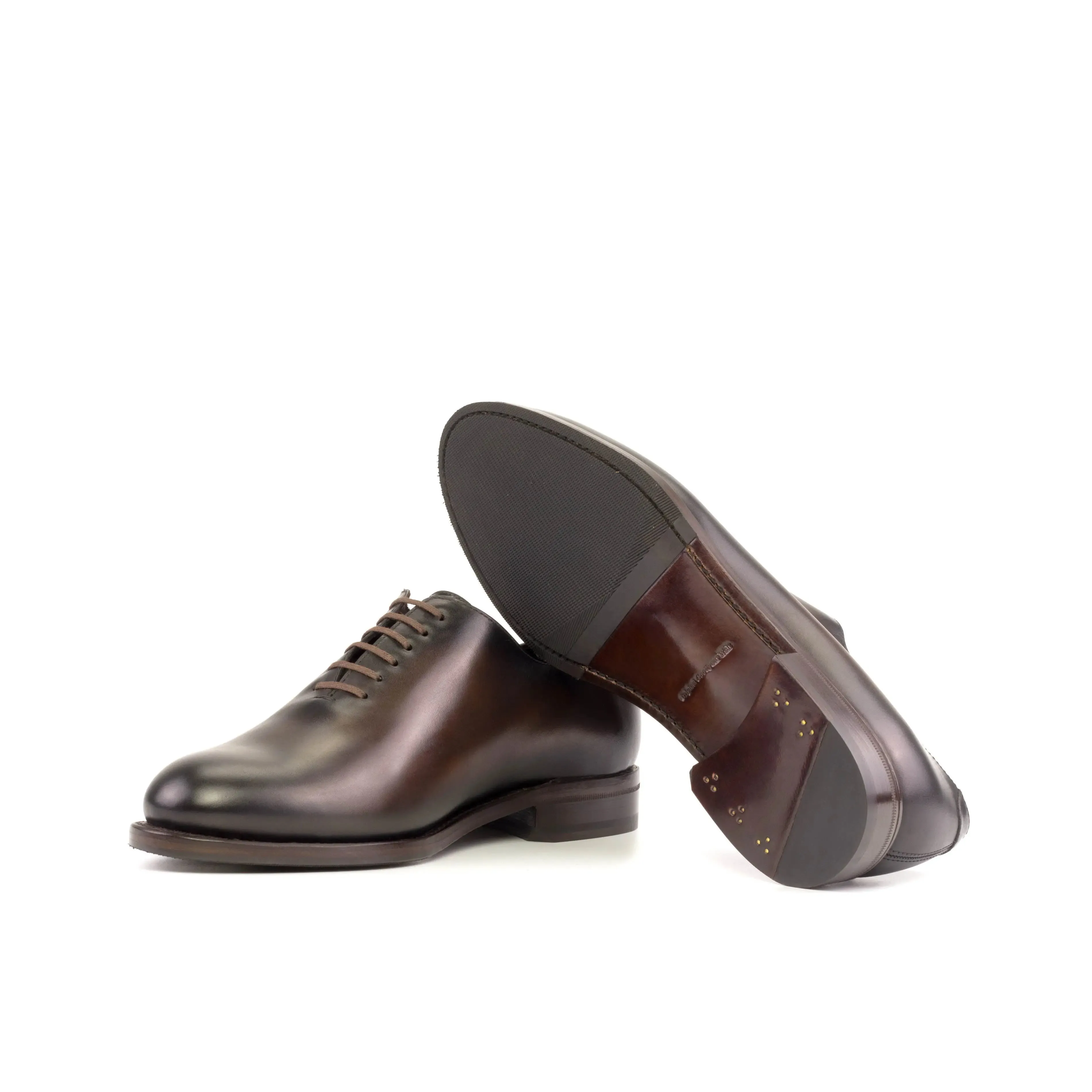 Dapperfam Shoes DapperFam Giuliano in Dark Brown Men's Italian Leather Whole Cut