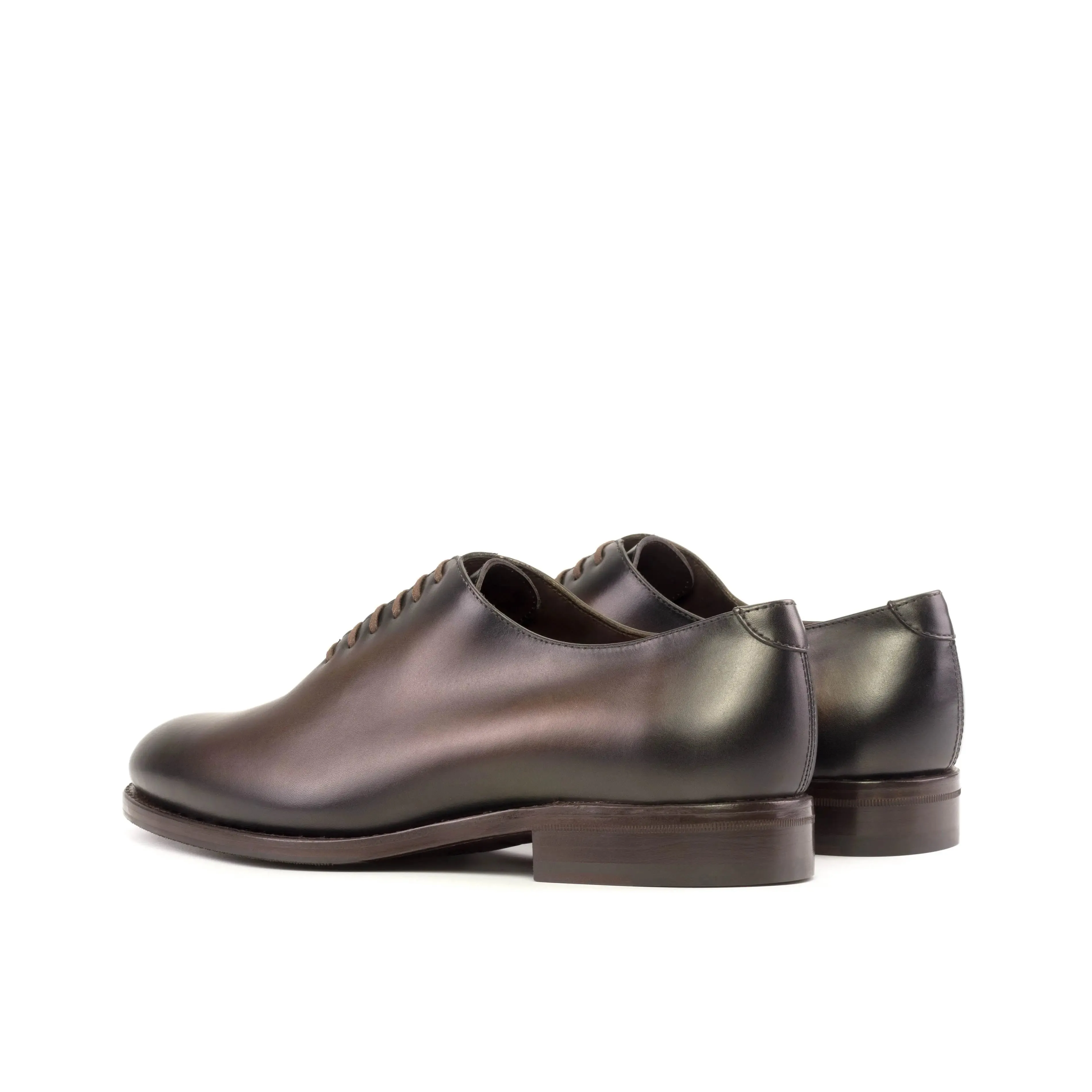 Dapperfam Shoes DapperFam Giuliano in Dark Brown Men's Italian Leather Whole Cut