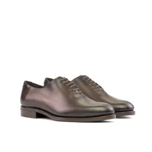 Dapperfam Shoes DapperFam Giuliano in Dark Brown Men's Italian Leather Whole Cut