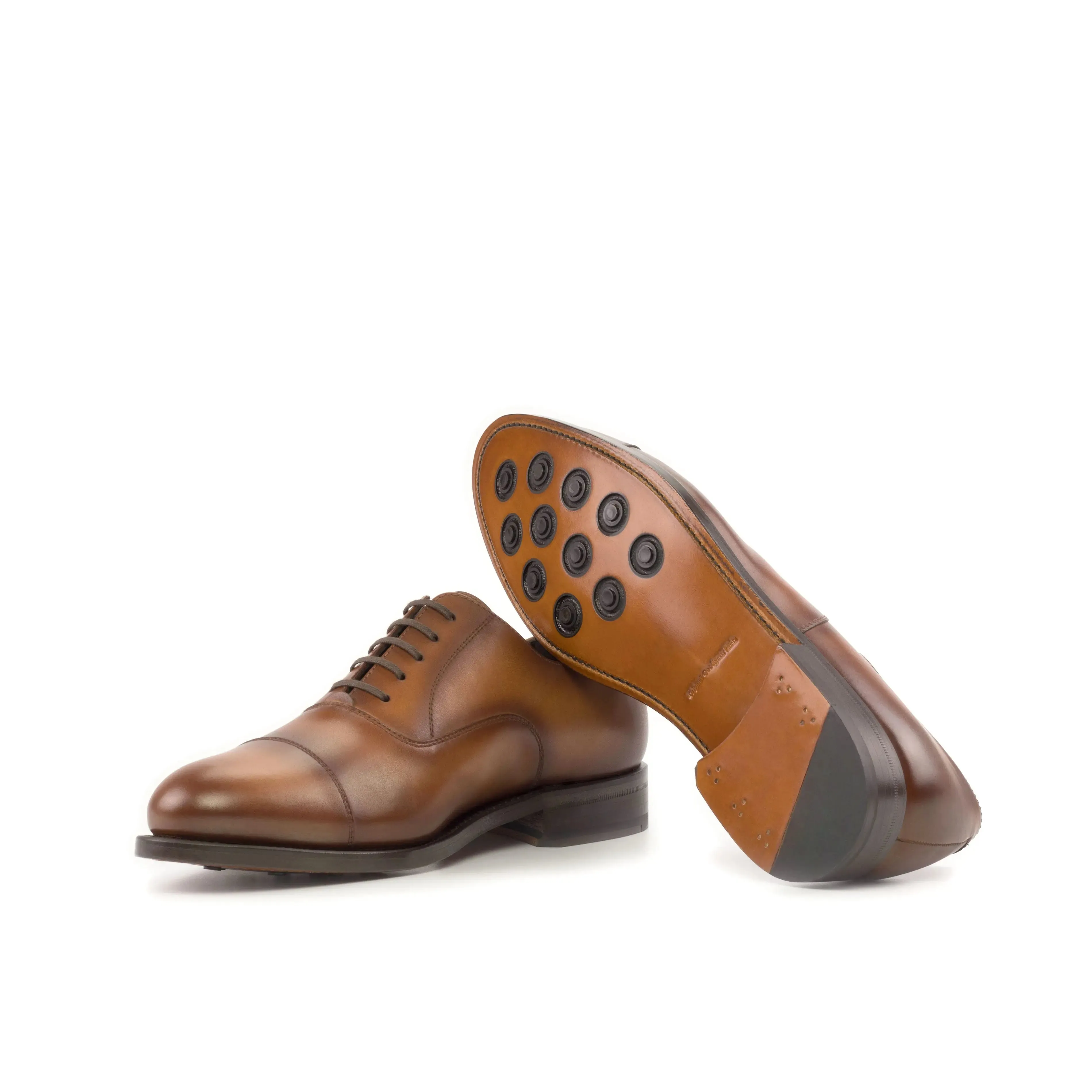 Dapperfam Shoes DapperFam Rafael in Brown Men's Italian Leather Oxford