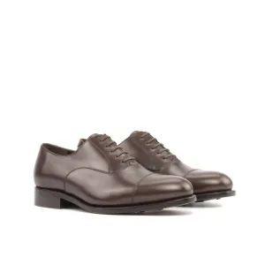 Dapperfam Shoes DapperFam Rafael in Dark Brown Men's Italian Leather Oxford