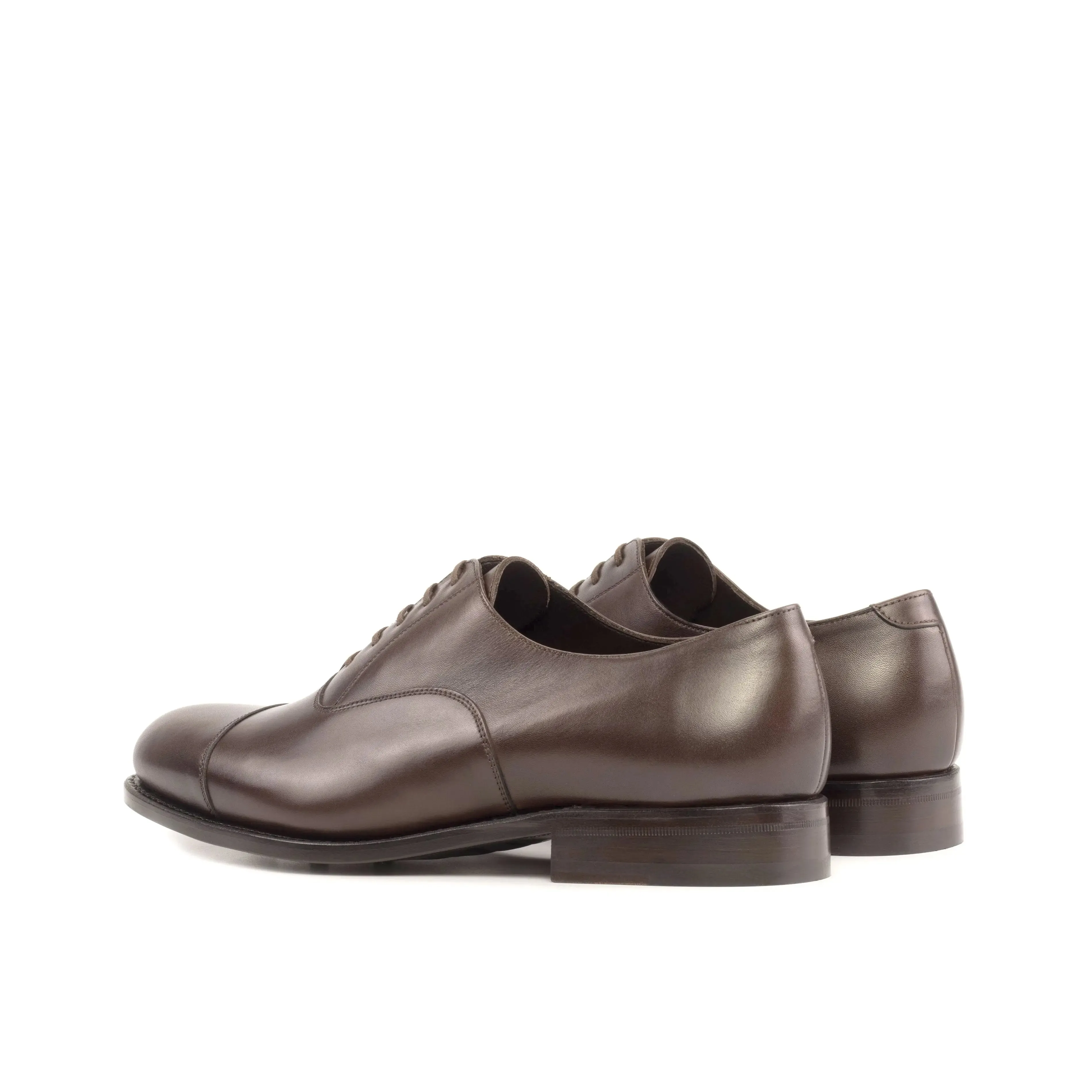 Dapperfam Shoes DapperFam Rafael in Dark Brown Men's Italian Leather Oxford