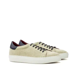 Dapperfam Shoes DapperFam Rivale in Ice Men's Linen Trainer