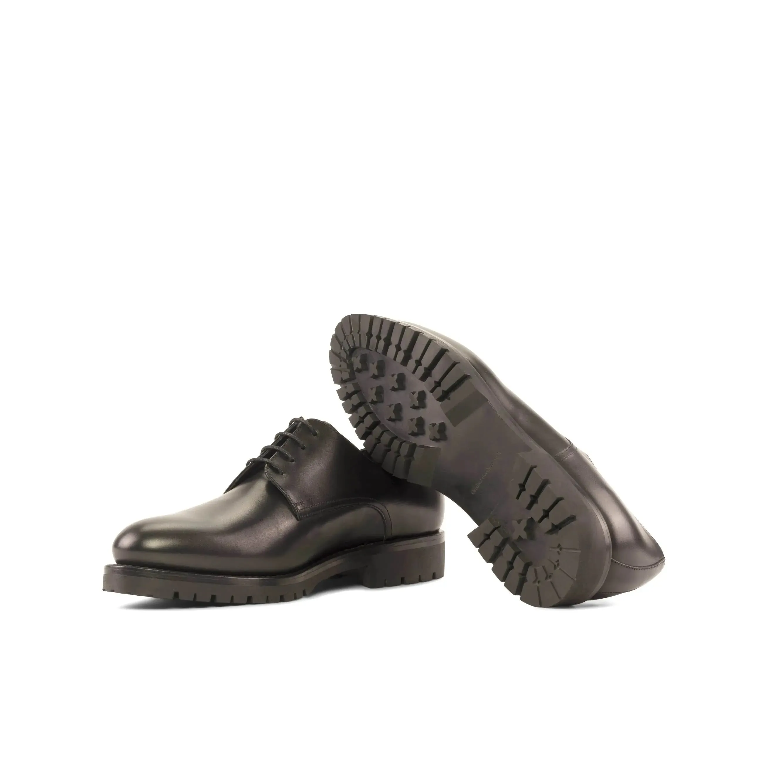 Dapperfam Shoes DapperFam Vero in Black Men's Italian Leather Derby