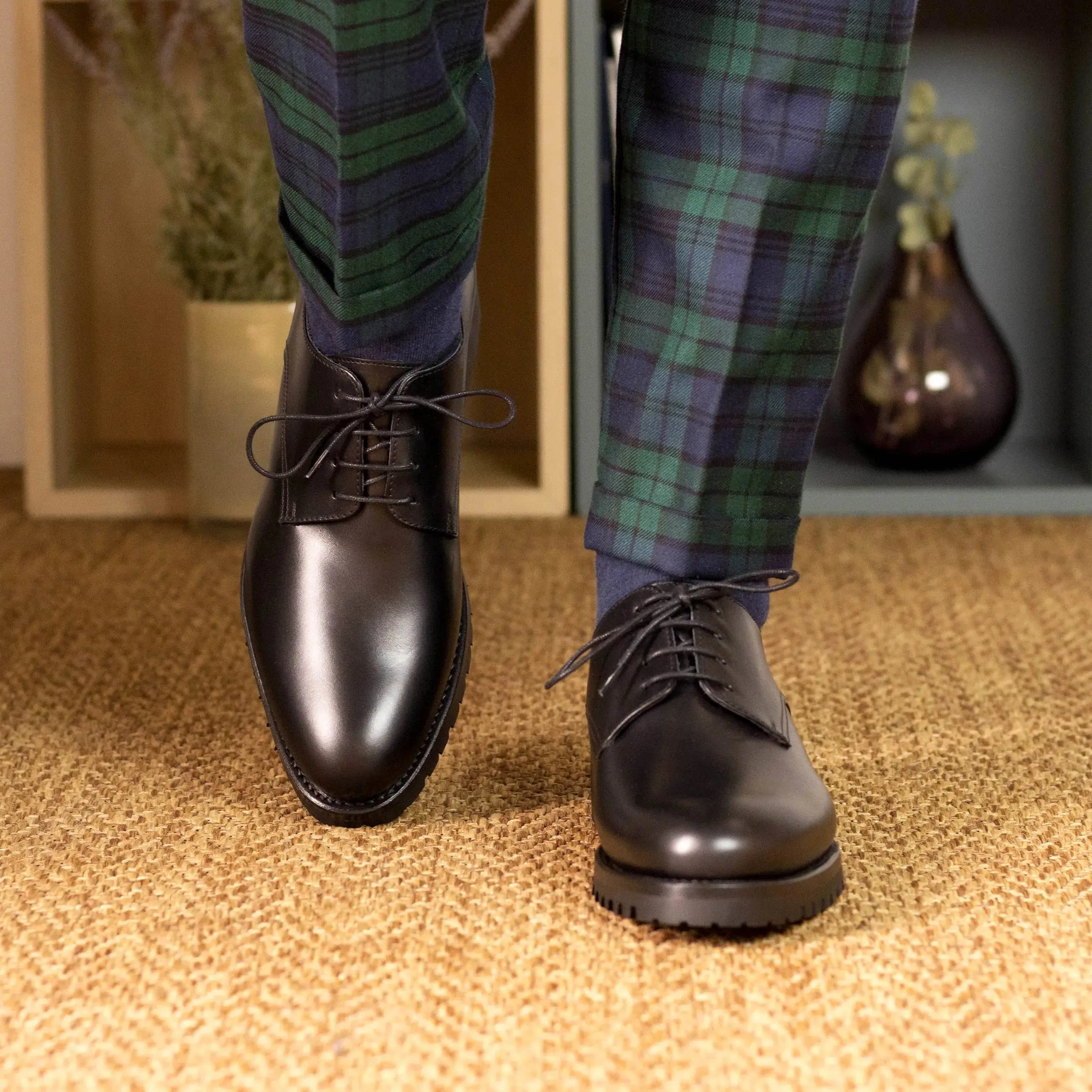 Dapperfam Shoes DapperFam Vero in Black Men's Italian Leather Derby
