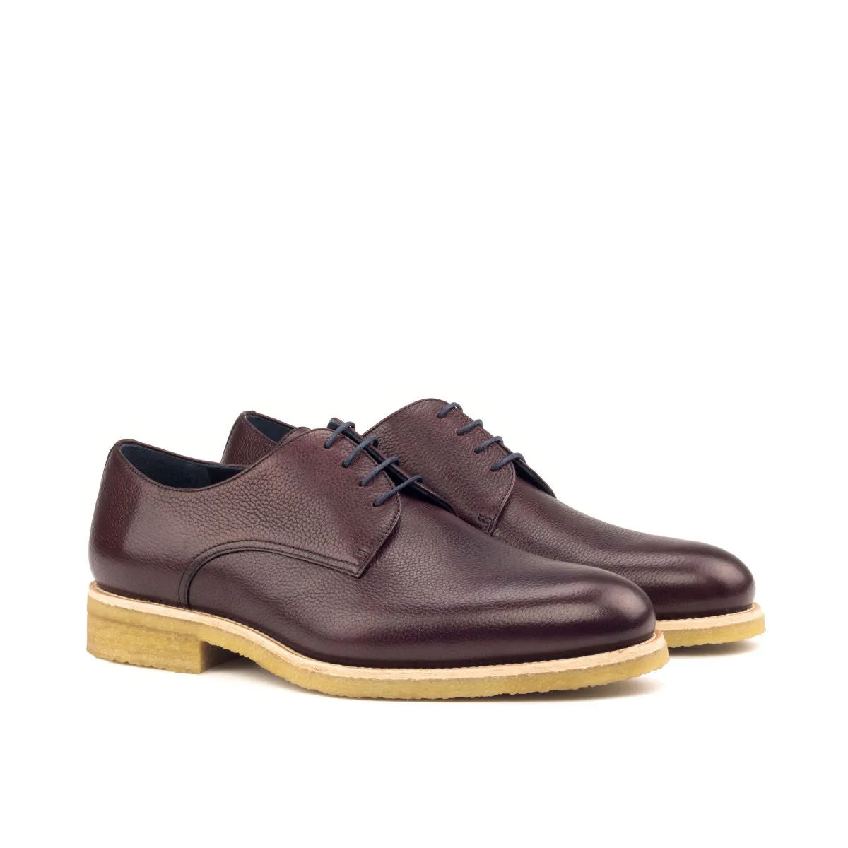 Dapperfam Shoes DapperFam Vero in Burgundy Men's Italian Full Grain Leather Derby