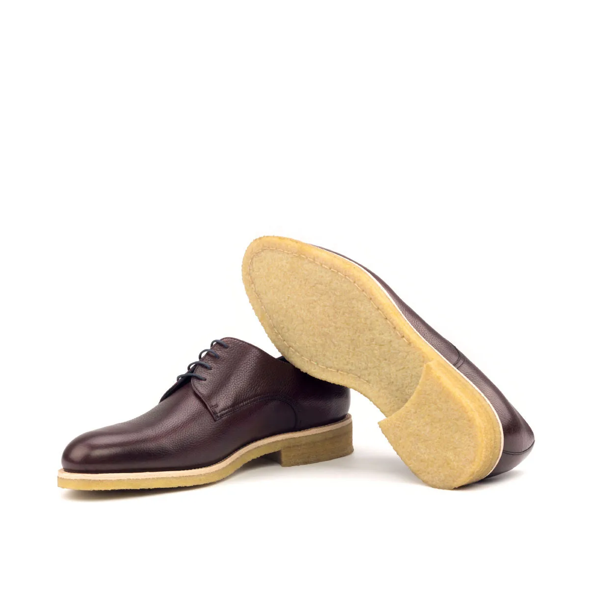 Dapperfam Shoes DapperFam Vero in Burgundy Men's Italian Full Grain Leather Derby