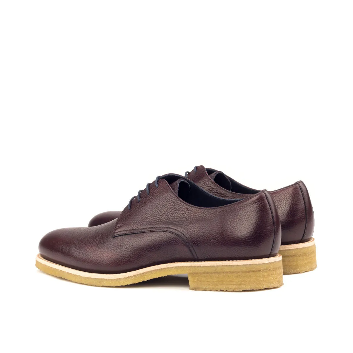 Dapperfam Shoes DapperFam Vero in Burgundy Men's Italian Full Grain Leather Derby