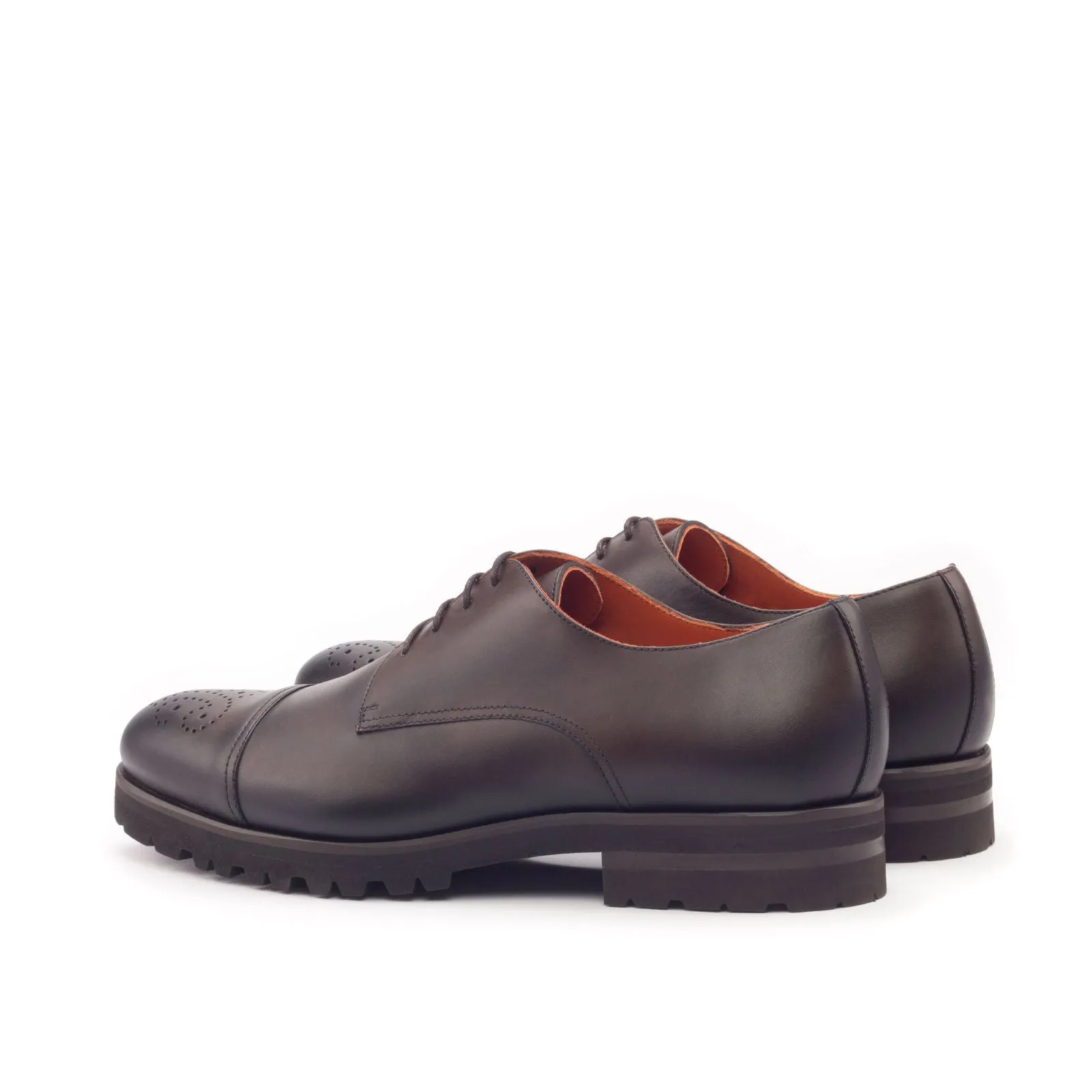 Dapperfam Shoes DapperFam Vero in Dark Brown Men's Italian Leather Derby