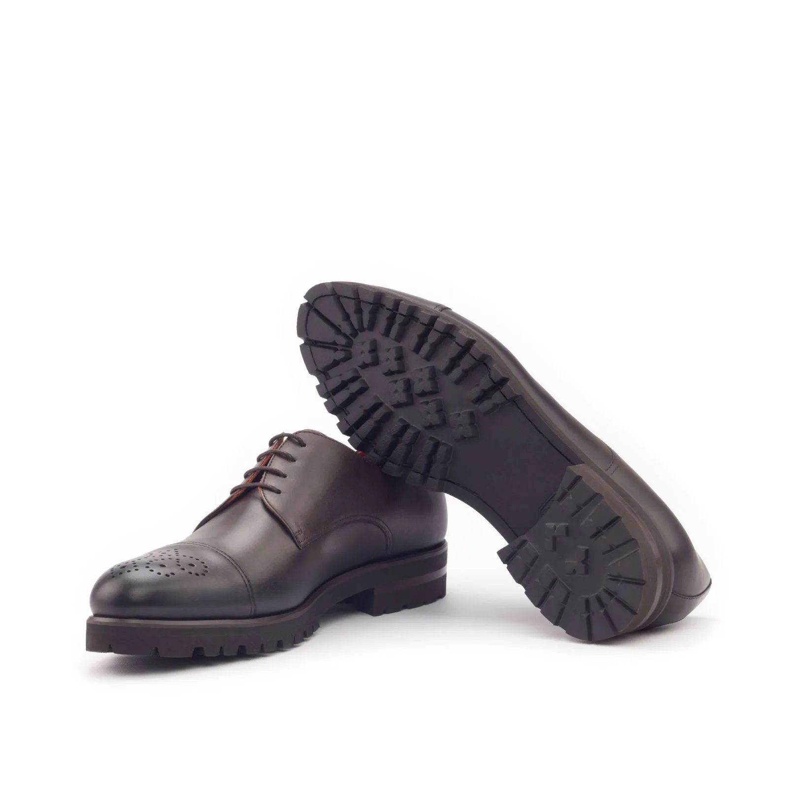Dapperfam Shoes DapperFam Vero in Dark Brown Men's Italian Leather Derby