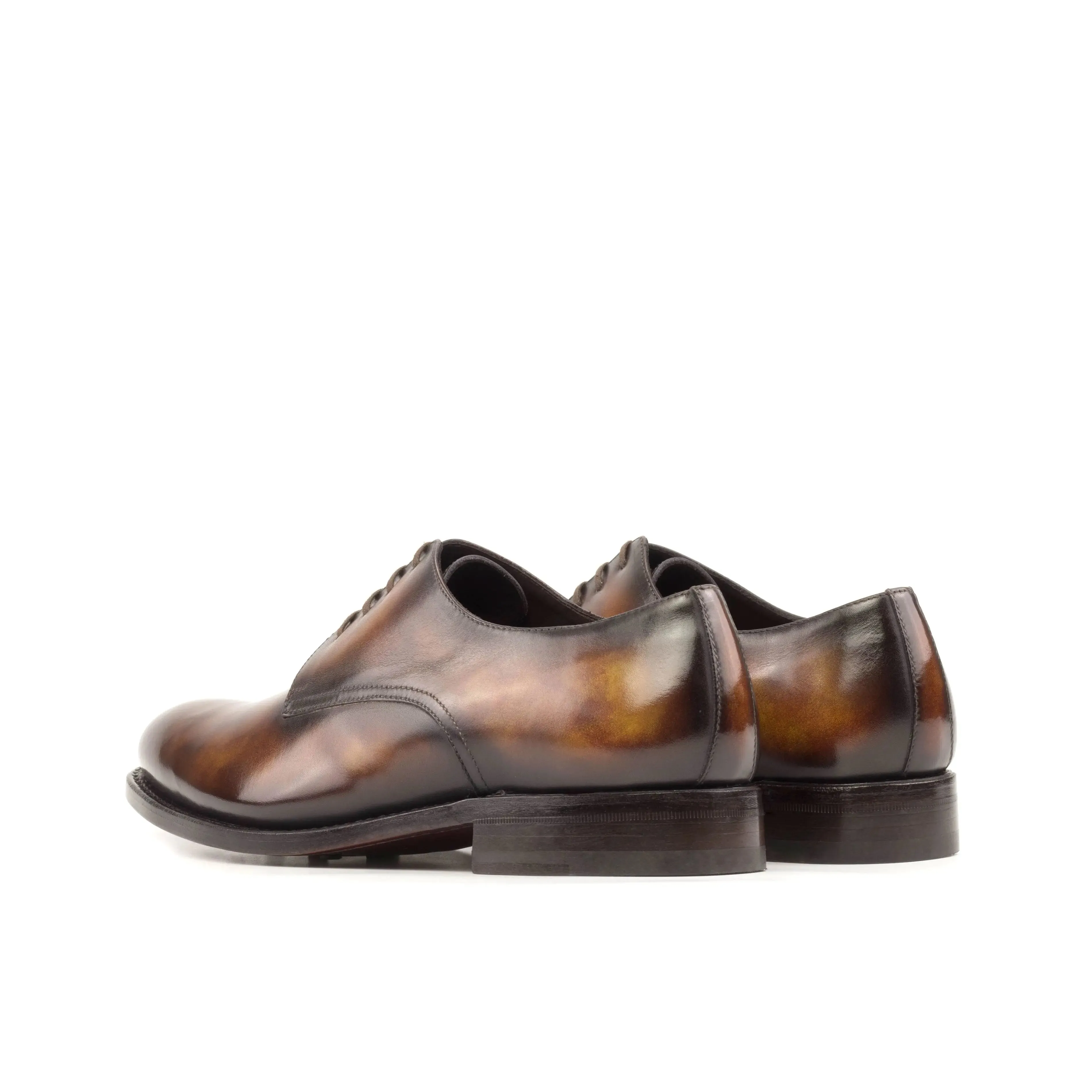 Dapperfam Shoes DapperFam Vero in Fire Men's Hand-Painted Patina Derby