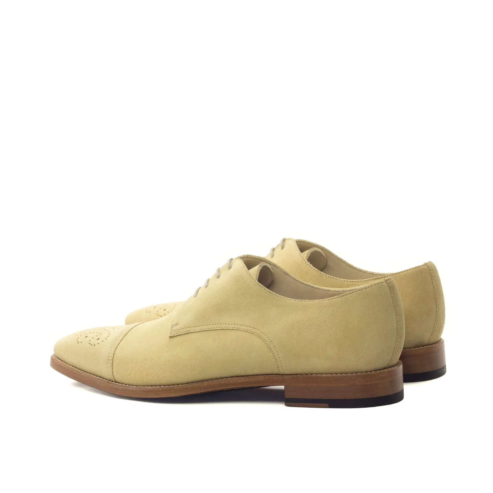 Dapperfam Shoes DapperFam Vero in Sand Men's Lux Suede Derby