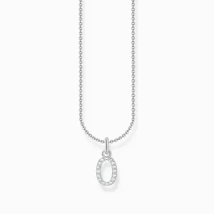 Essentials Sterling Silver With Zirconia letter O Necklace KE2254-051-14-L45V Thomas Sabo Necklaces