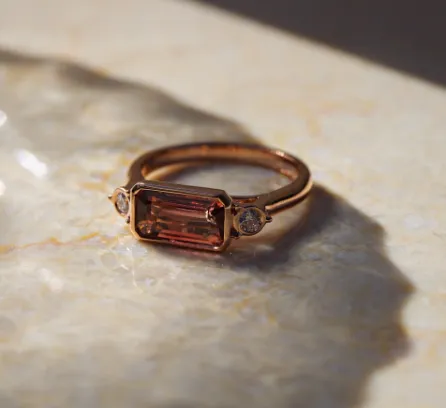 Forever Jewellery Olivia Pink Tourmaline Ring