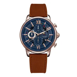 Jewelry Aries Watches ARIES GOLD BELFAST MOON G 7013 RG-BURG LEATHER MEN'S WATCH