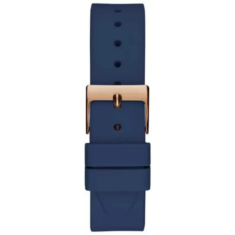 Jewelry Guess Watches Guess Analog Quartz Blue Silicone Strap Women Watch GW0530L3