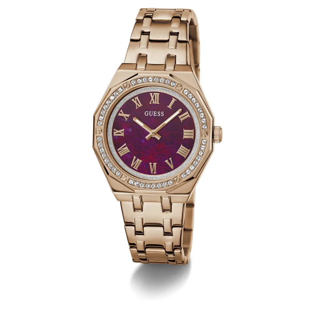 Jewelry Guess Watches Guess Analog Rose Gold Stainless Steel Strap Women Watch GW0770L3
