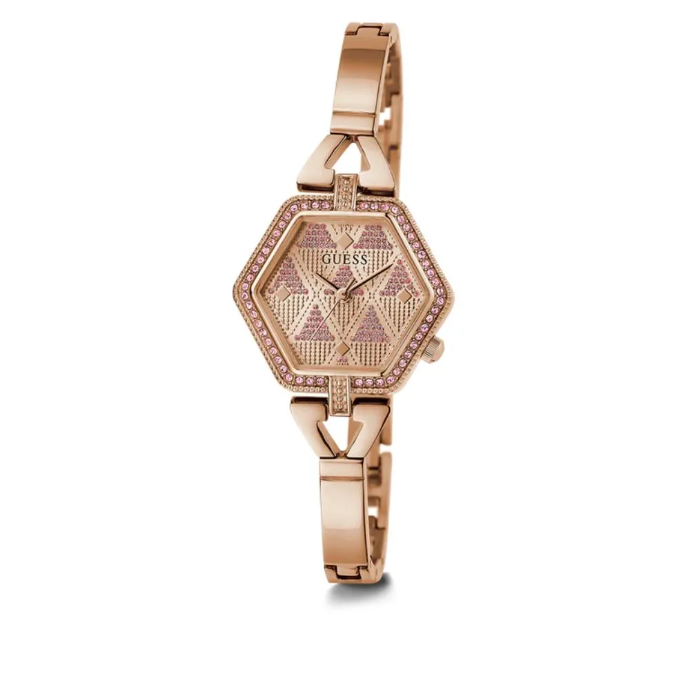 Jewelry Guess Watches Guess Audrey Glitz Analog Rose Gold Tone Women's Watch GW0680L3