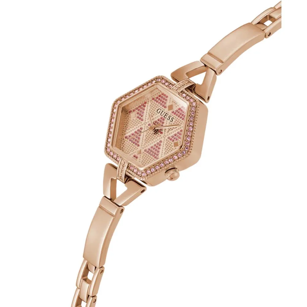 Jewelry Guess Watches Guess Audrey Glitz Analog Rose Gold Tone Women's Watch GW0680L3