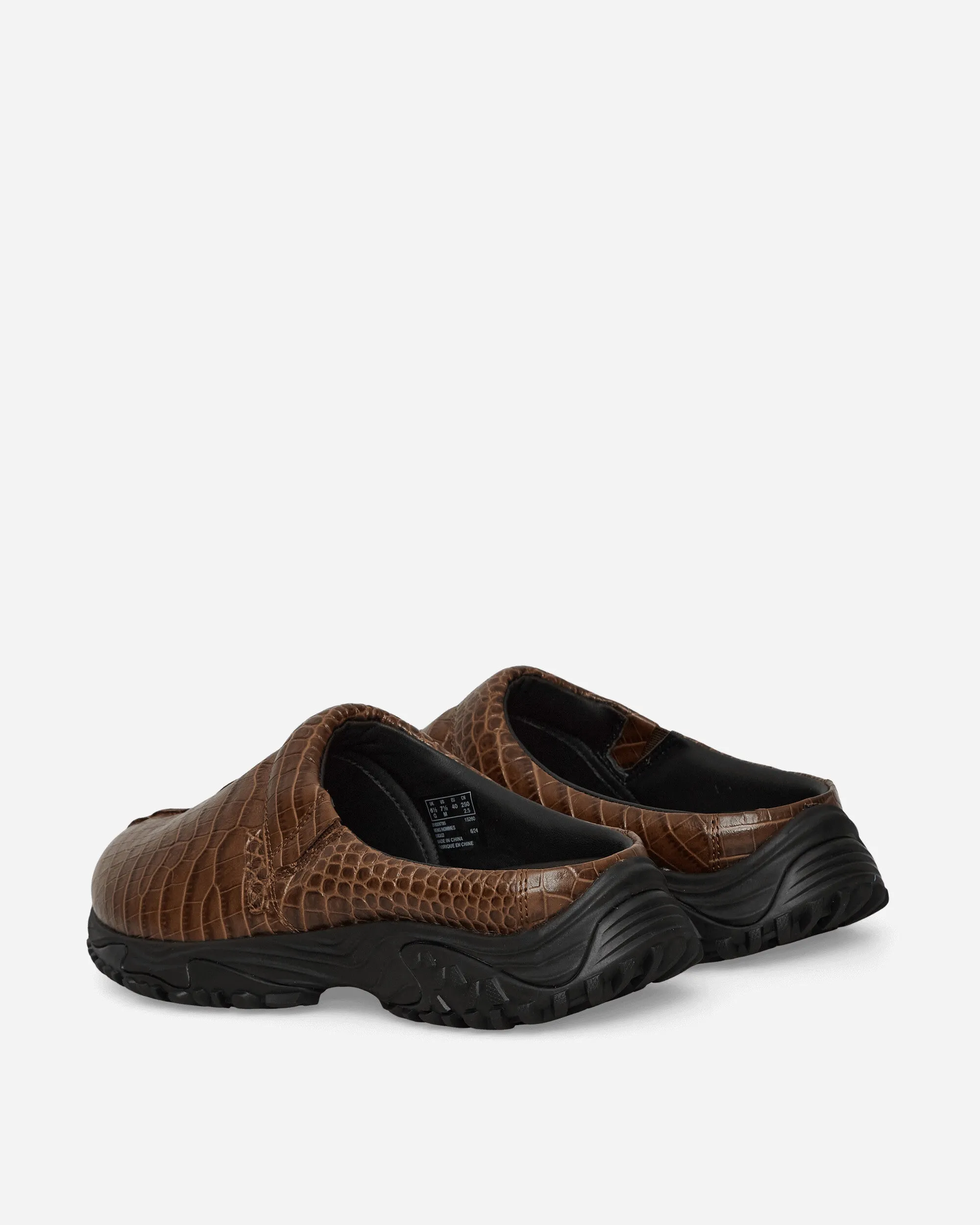 Men's Martine Rose Croc Clogs Brown