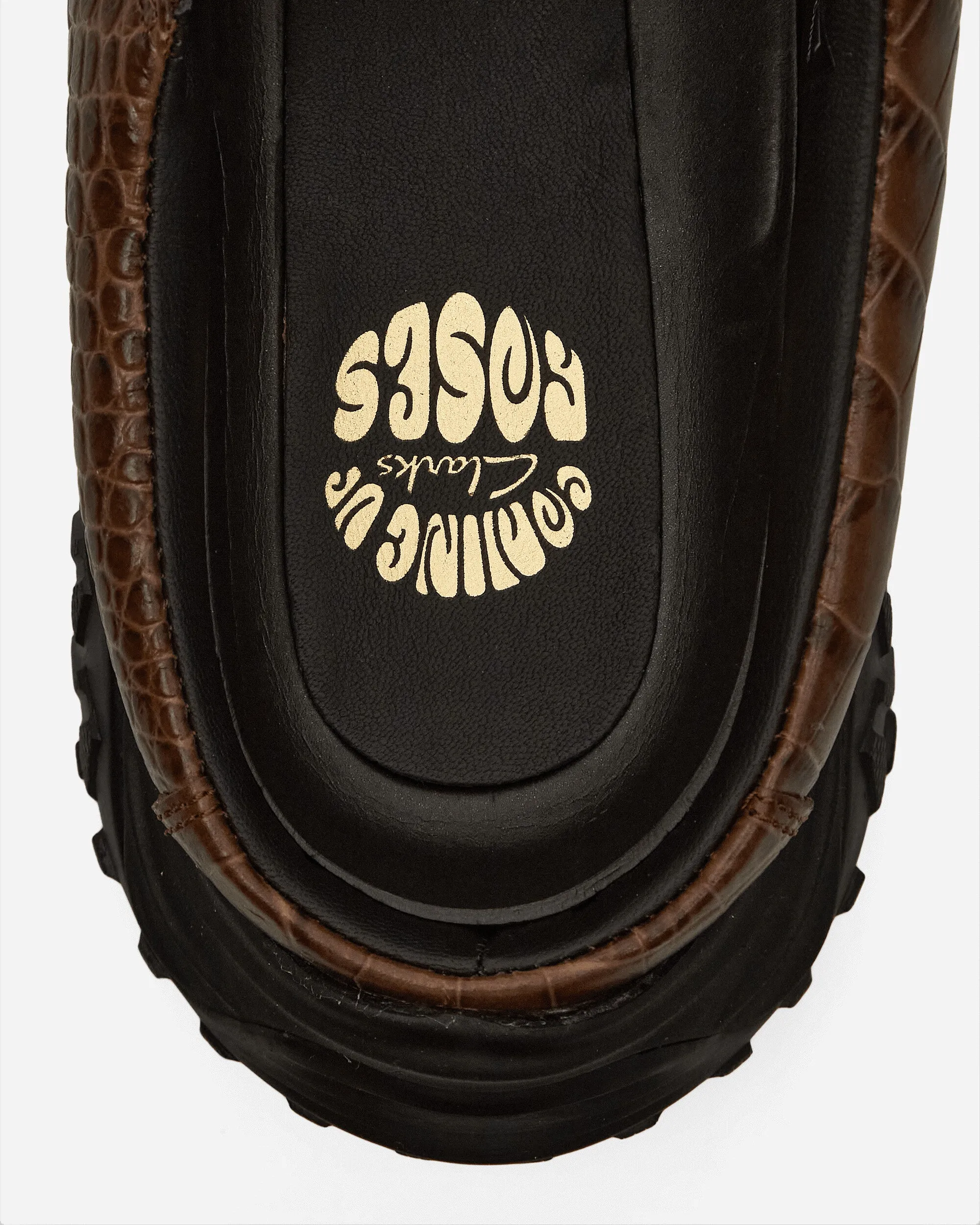 Men's Martine Rose Croc Clogs Brown