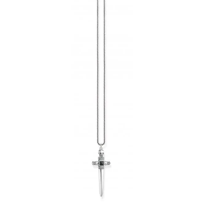 Silver Black Sword Necklace KE1999-507-11-L50V Thomas Sabo Necklaces