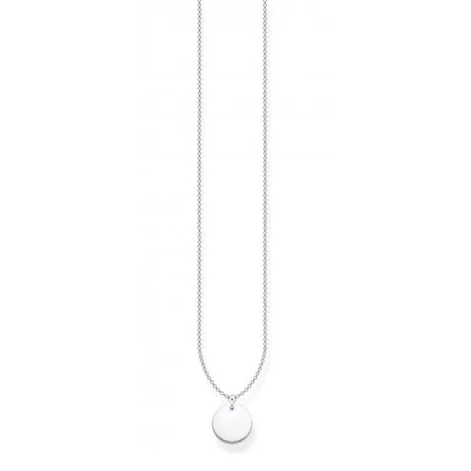 Silver Engravable Coin Necklace KE1958-001-21-L45v Thomas Sabo Necklaces