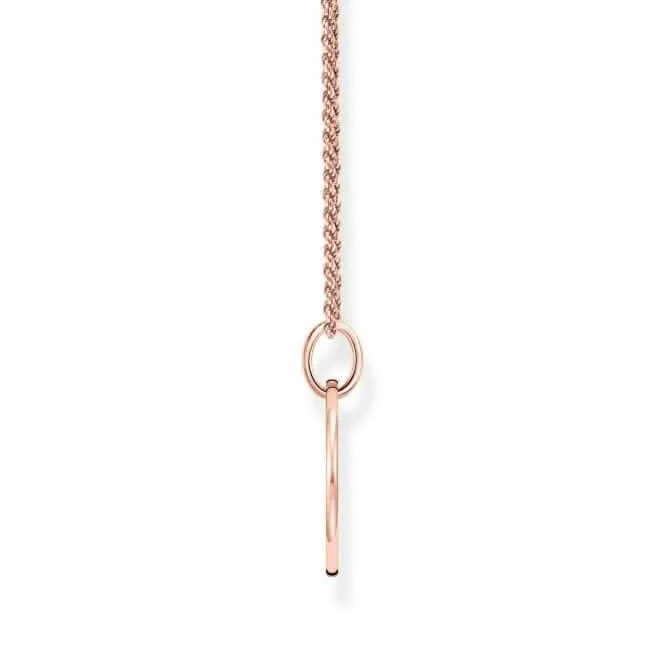 Sterling Silver Rose Gold Plated Heart Necklace KE2132-415-40-L50 Thomas Sabo Necklaces